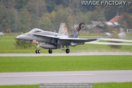 2009-10-08 Meiringen 485 McDonnell Douglas FA-18C Hornet
